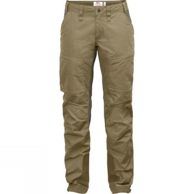 Pantalones Fjallraven Abisko Lite Trekking Mujer - Kaki - Chile JGL062148